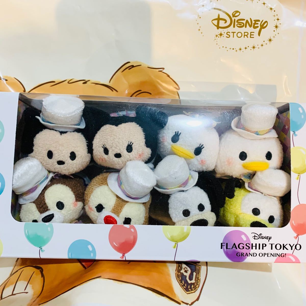 ツムツムセット ディズニーフラッグシップ東京限定 オープン記念限定商品 箱に痛みあり