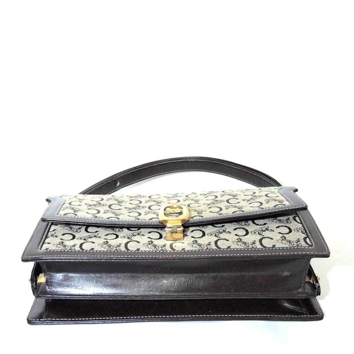 vintage セリーヌ CELINE オールド イタリア製 馬車金具 サルキー C