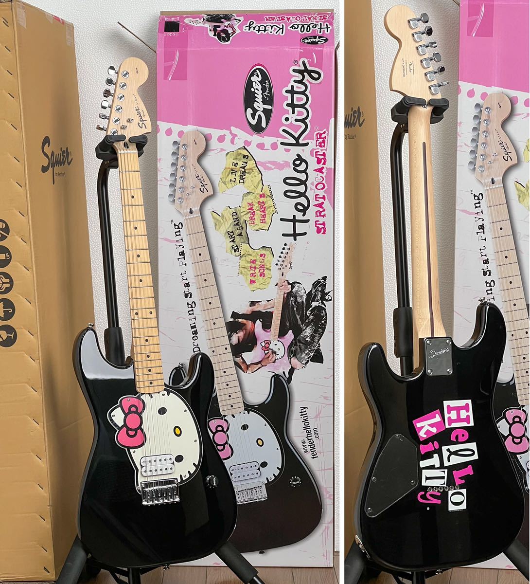 ヤフオク! - Hello Kitty Stratocaster Squi...