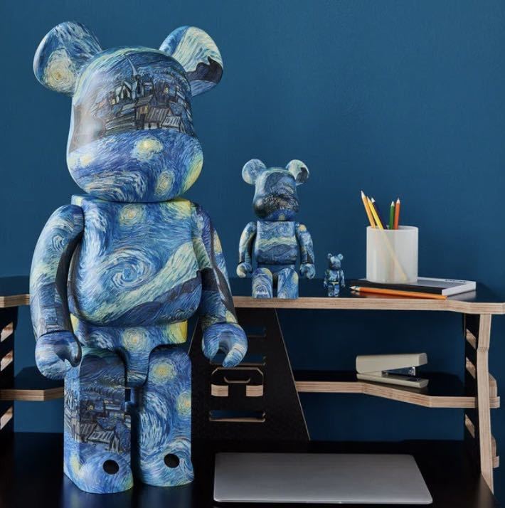  новый товар нераспечатанный * Bearbrick 400%*100%* комплект go ho Van Gogh The Starry Night BE@RBRICK