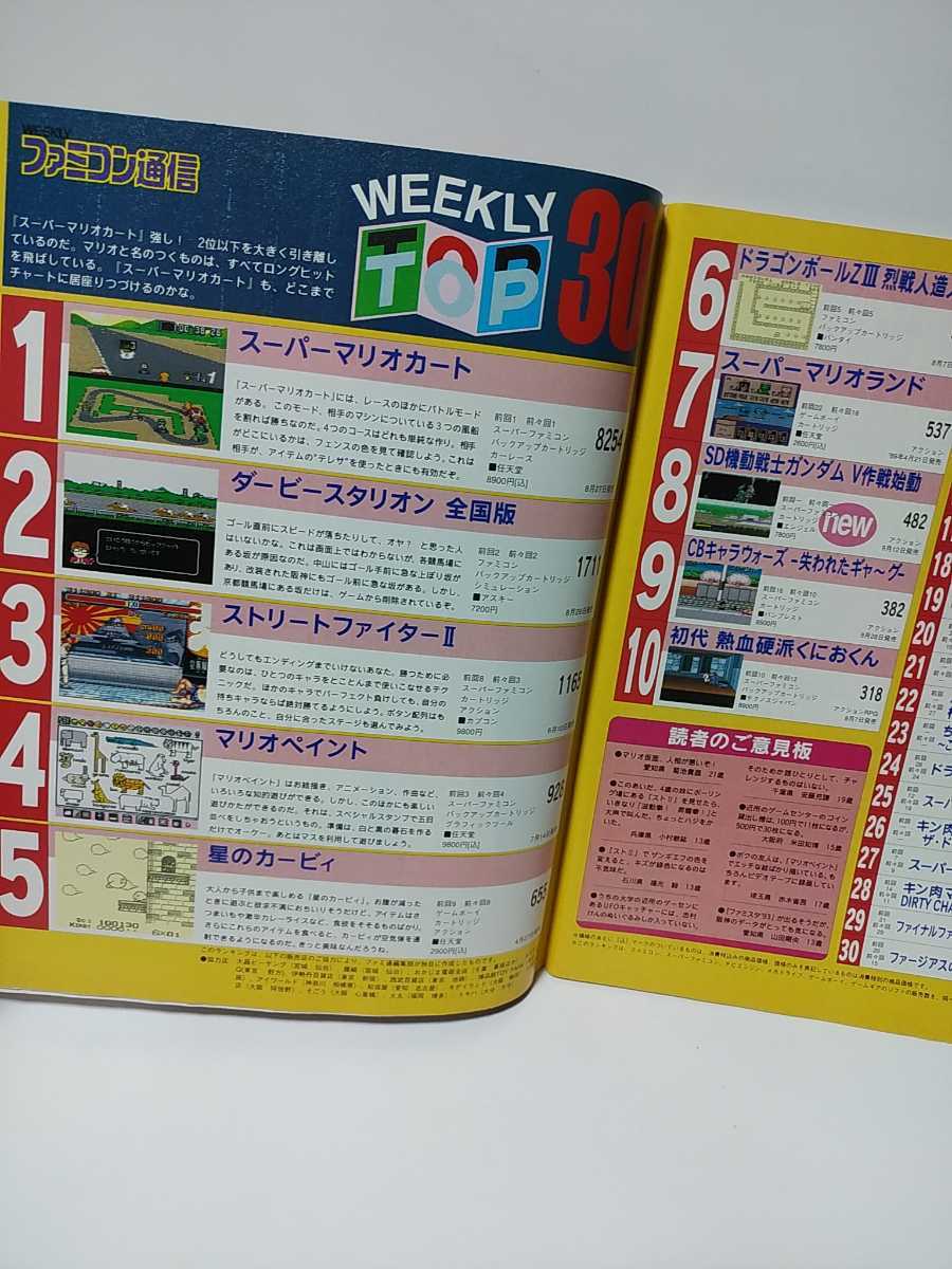 週刊ファミコン通信 1992年10/9号　ドラゴンクエストⅤ　特集RPGが好きなんだ　ゲームサミット’92　スーパーマリオUSA　ファミ通_画像5