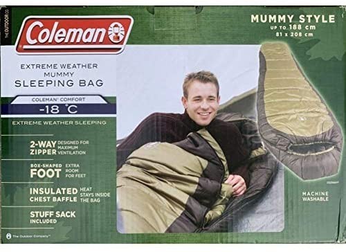 2個セット Coleman　EXTREME WHEATHER MUMMY　コールマンエクストリーム マミースリーピングバッグ　寝袋