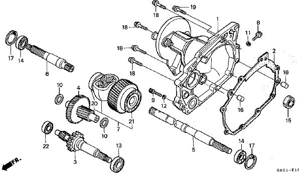 TA02 純正 デフ ASSY 在庫限り ジャイロキャノピー TD01 後期 ジャイロX ディフアレンシヤルASSY デフ サイド ベアリング 付属 .取寄 .gag_TA02　E-10　デフ