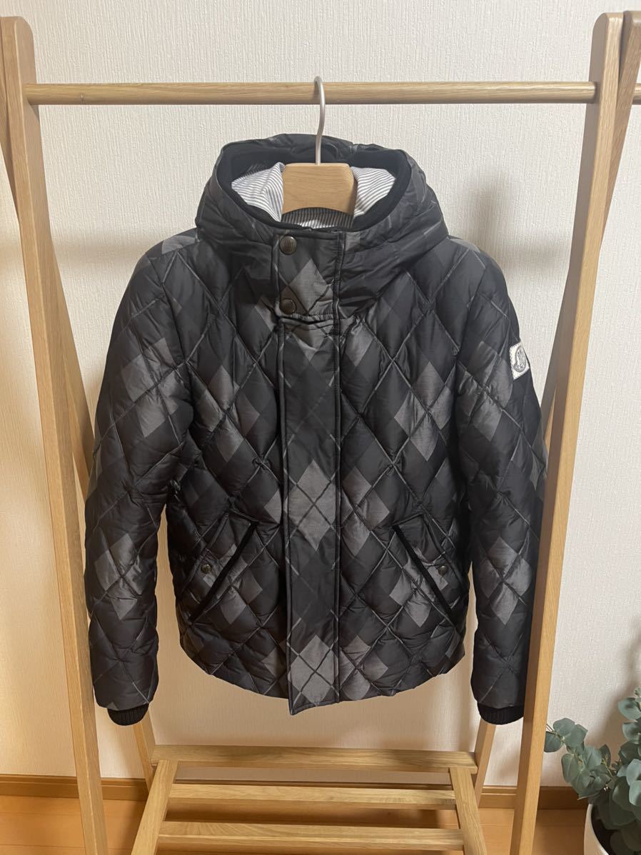 モンクレールガムブルー　トムブラウン　ダウンジャケット MONCLER GAMME BLEU THOM BROWNE サイズ2 国内正規品　極美品　 希少　アーガイル