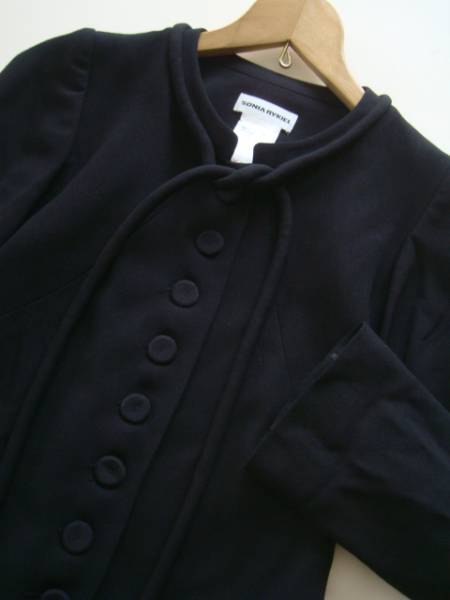 SONIA RYKIEL フランス製ブラックジャケット size36 ソニア_画像2