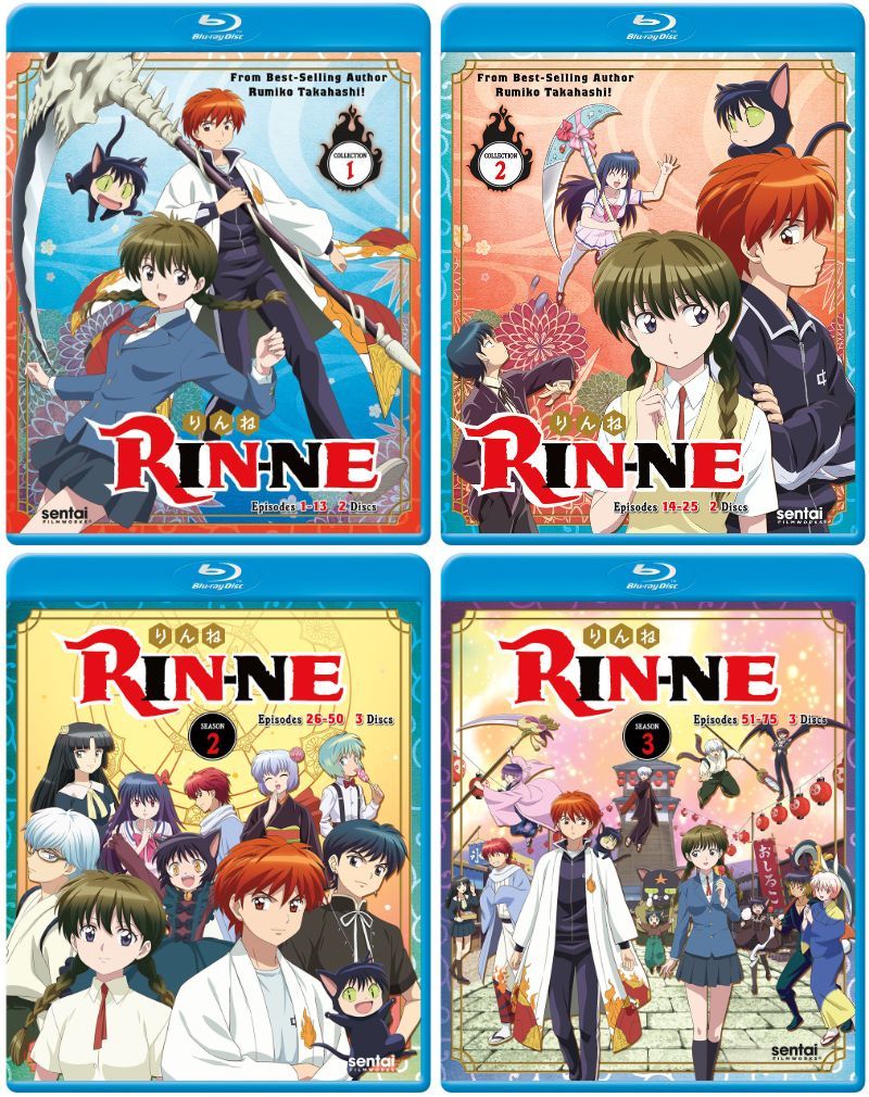 送料込】4点セット 境界のRINNE 第1期から第3期(北米版 ブルーレイ