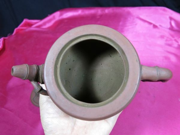 B бамбук форма фиолетовый грязь заварной чайник жарение предмет China зеленый чай . чай 