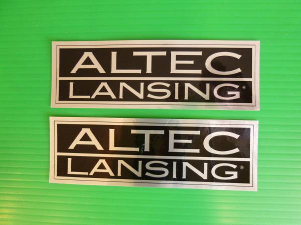ALTEC・アルテック・ステッカー ・ 2枚で￥1.840_材質はアルミ箔です。