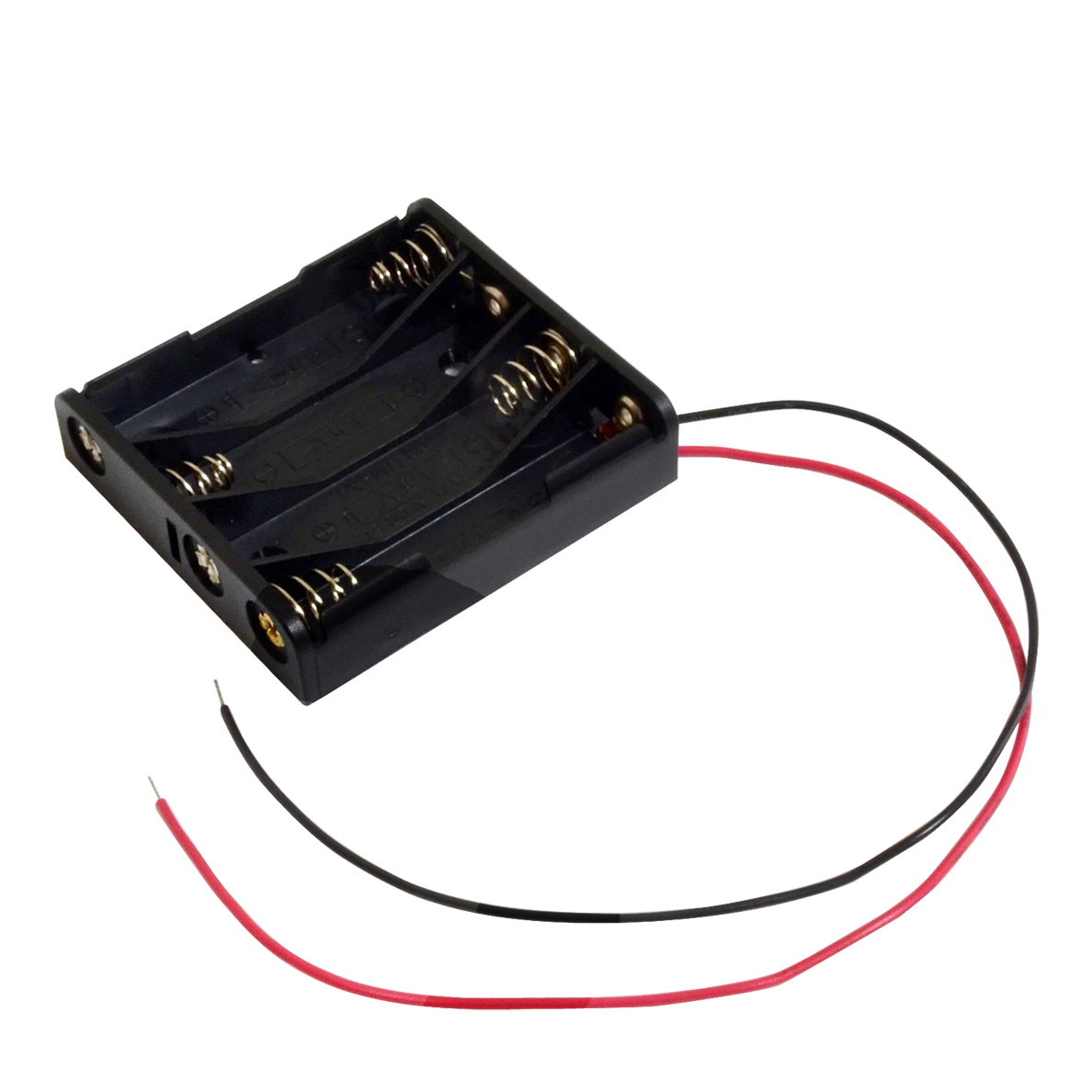 6477(100個) 電池ボックス 単4乾電池×4本 (BH441A) ケーブル20cm