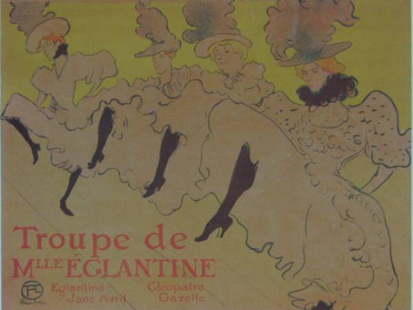 H・T-Lautrec、Troupe De Mlle、希少画集画、状態良好、新品高級額装付、送料無料、洋画 人物 、fan