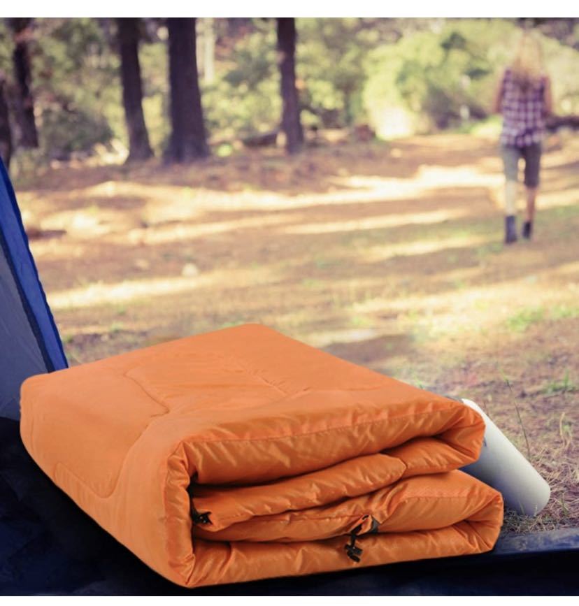 封筒型寝袋 軽量 保温 防水 簡単収納シュラフ 登山 キャンプ 1.35kg