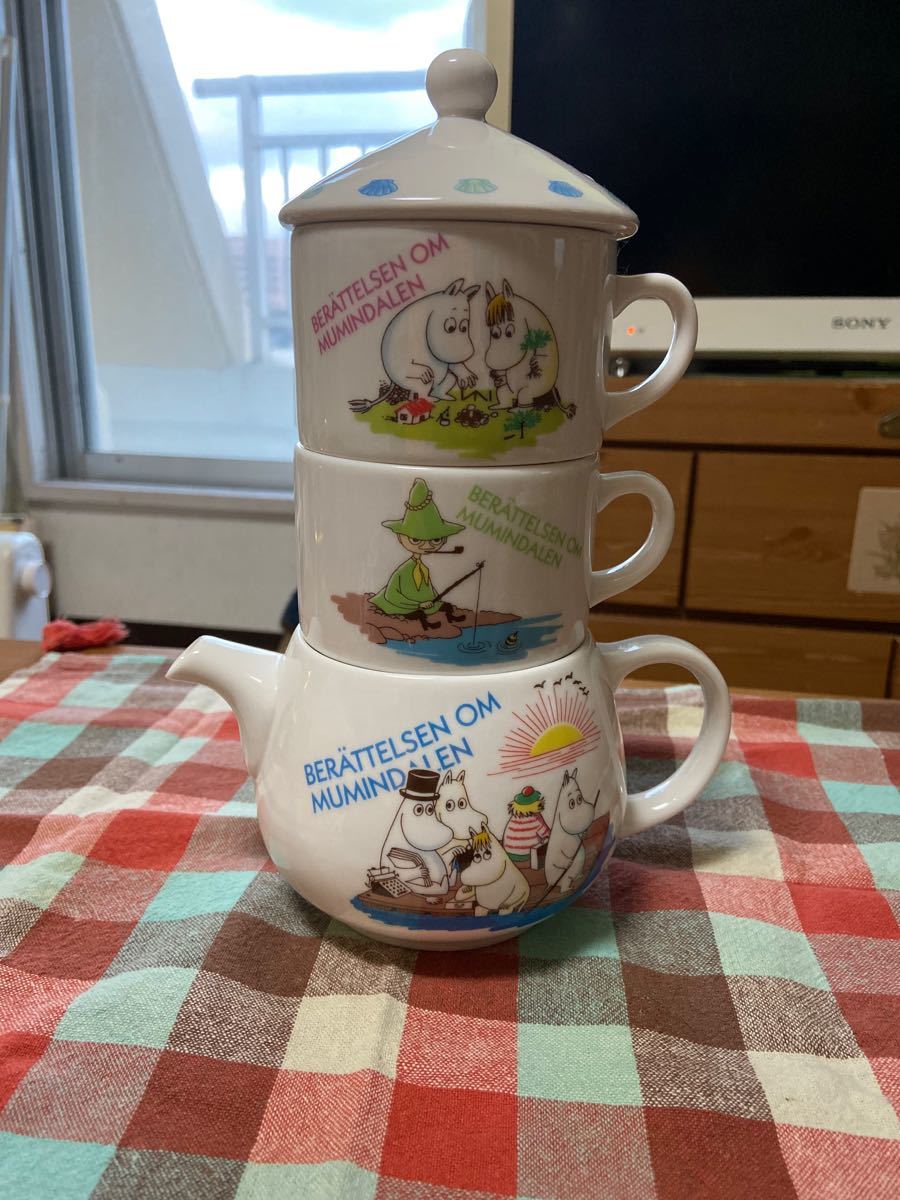 ムーミン　MOOMIN ティーポットセットマグカップ二個　非売品