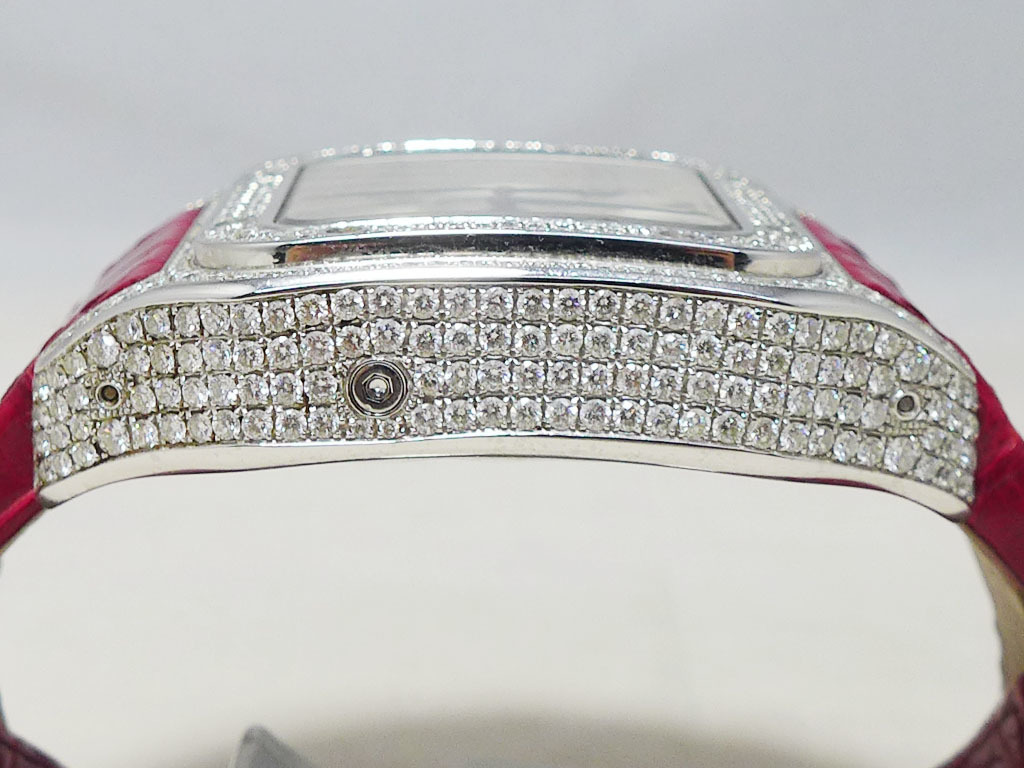  Cartier sun tos100XL Chrono case whole surface diamond 