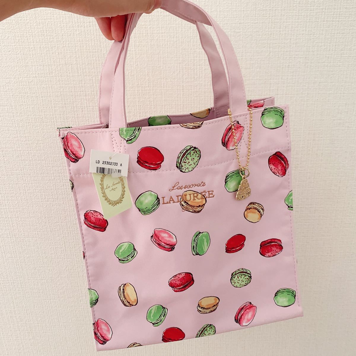即購入OK 新品未使用 LADUREE ラデュレトートバッグマカロン可愛い大人 ...