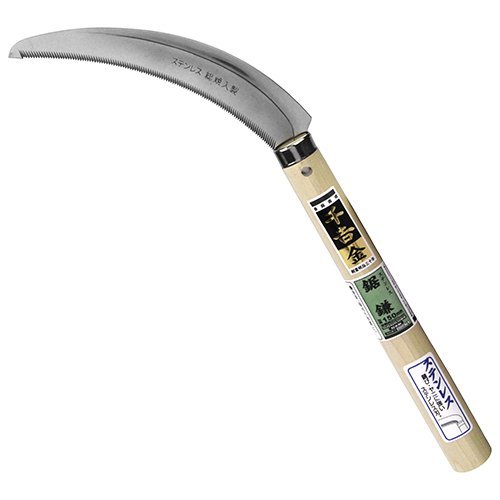  Fujiwara industry thousand . gold stainless steel notched serrated sickle weeding ... work for. .. mowing mowing . agriculture field mountain . agriculture house vegetable cultivation gardening sickle sickle kama 