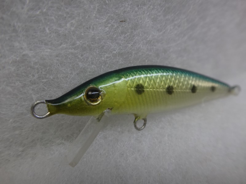 T.W MINNOW 5cm IWASHI　T.Wミノー　イワシ　バルサ ハンドメイド カスタム フックレス 刻印あり　フラットサイド　検) ラピッド/ ゼペット_画像1