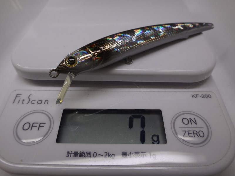 M1 INSPIRE #113 ZACCO エバーグリーン インスパイア M-1 ザッコ 希少 廃盤カラー タングステン 重心移動 フックレス そこそこきれい_画像5