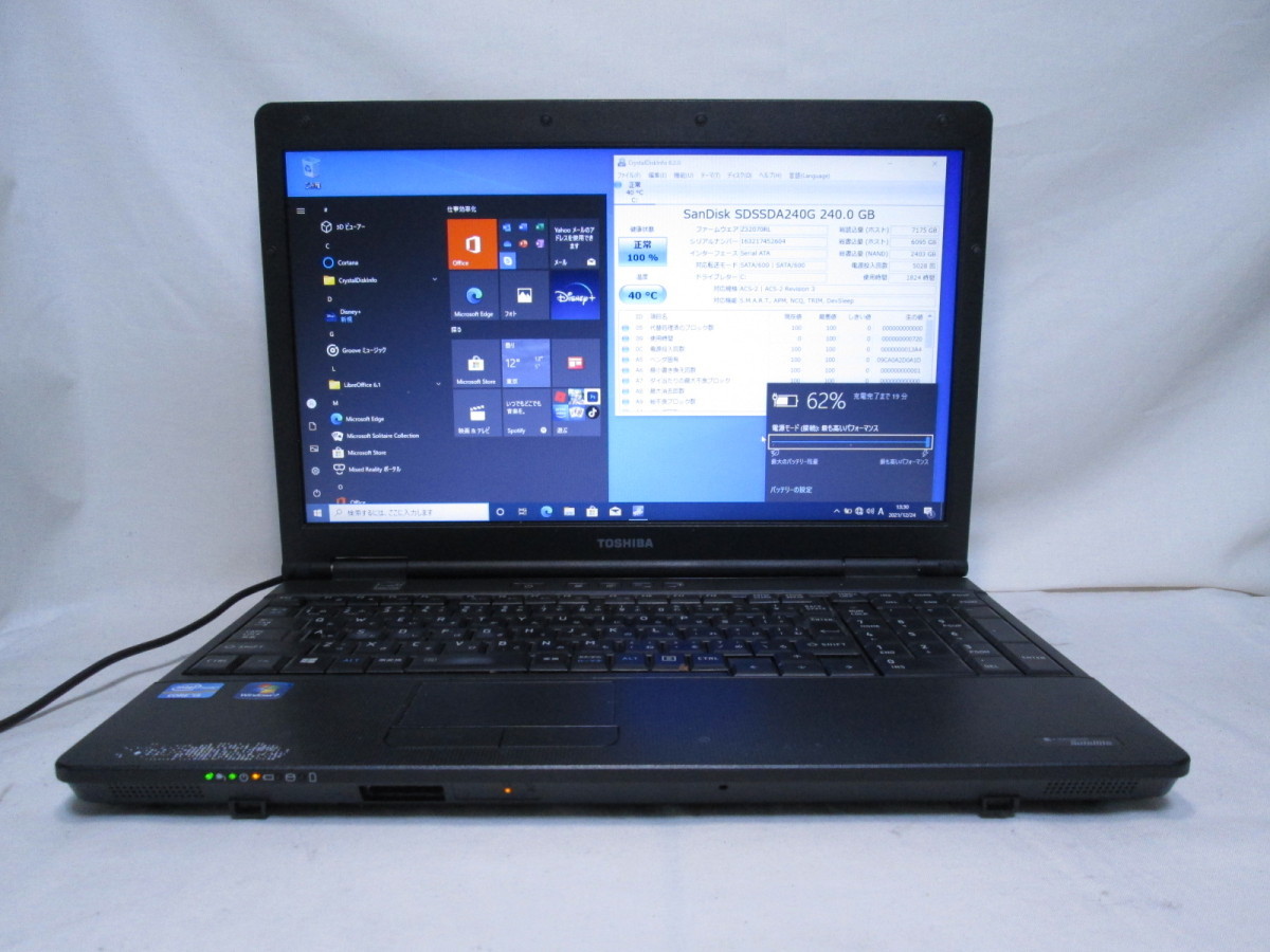 のため 東芝 dynabook Satellite B552/F Core i5 3320M 2.6GHz/4GB/500GB/Multi