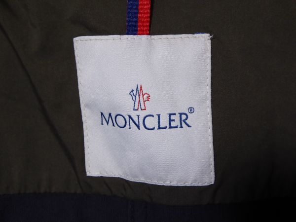 長期保管未使用品　MONCLER/モンクレール　ミリタリー　DOMAT JACKET　ネイビーブルー×カーキ　395I_画像8