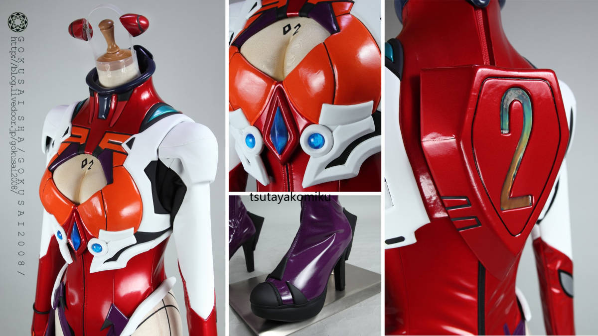  gorgeous version! Neon Genesis Evangelion ..* Aska * Langley costume play clothes set manner shoes . wig optional 
