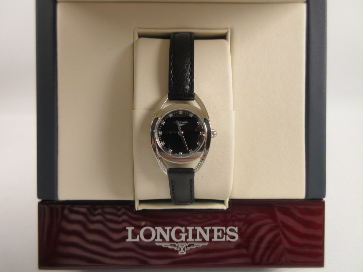 R81499RE 未使用 LONGINES ロンジン イクエストリアン L6.135.4 クオーツ ブックレット付属 展示品 レディース 女性 腕時計 稼働品