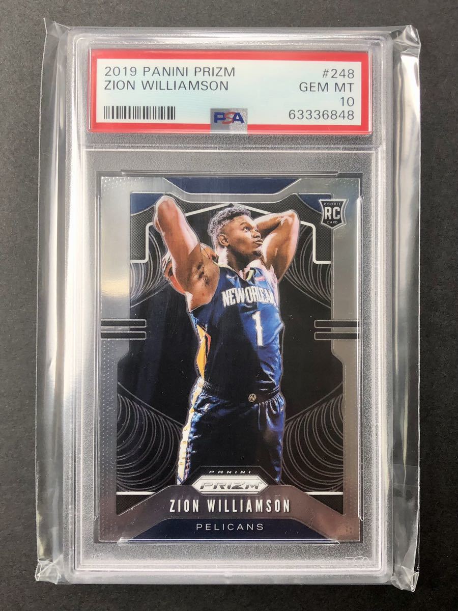 【Zion Williamson】2019-20 Panini Prizm Rookie RC #248！Hot！Gem PSA10！ザイオン！の画像1