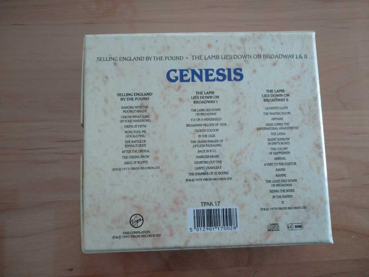 ★ジェネシス Genesis ★月影の騎士 Selling England By The Pound 等 ★3CD ★ボックス ★中古品★ピクチャーCD★ボックス汚れ_画像6