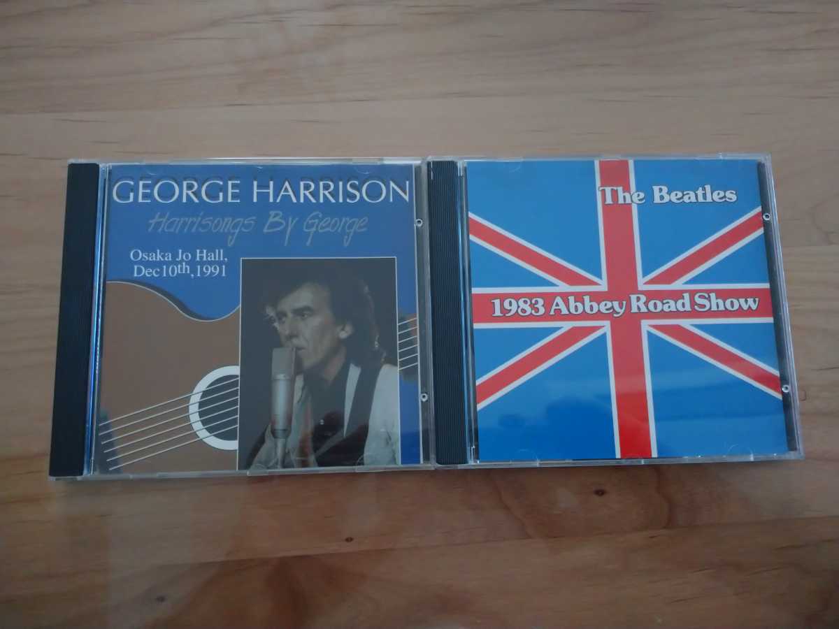 ★ビートルズ THE BEATLES★1983 ABBEY ROAD SHOW★GEORGE HARRISON HARRISONGS BY GEORGE OSAKA 1991★2CD★中古品★中古レコード店購入品