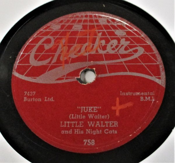 BLUES 78rpm ● Little Walter And His Night Cats Juke / Can't Hold Out Much Longer[ US '52 Checker 758 ] SP盤_画像1