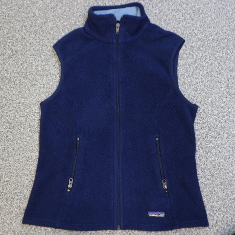 00s patagonia SYNCHILLA フリース ベスト Women's M ネイビー ジャケット フルジップ パタゴニア シンチラ 2006年製 25163 アウトドア_画像2