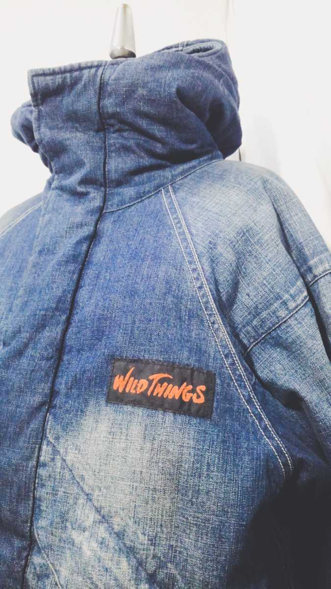 Wild things KATO denim denali jacket 美品 ワイルドシングス カトー デニム デナリ ジャケット パーカー 中綿 プリマロフト ビンテージ _画像1