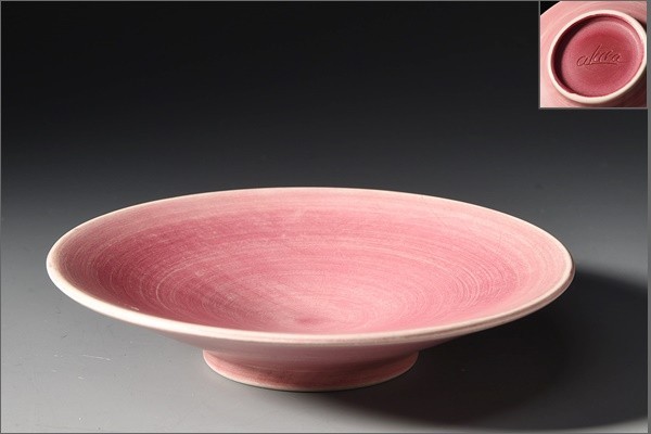 ヤフオク! 山田晶 猩々緋 削落 小皿 /
