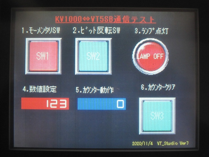 美品 キーエンス PLC(KV1000) キーエンスタッチパネル(VT 美品 キーエンス PLC(KV1000) キーエンスタッチパネル(VT