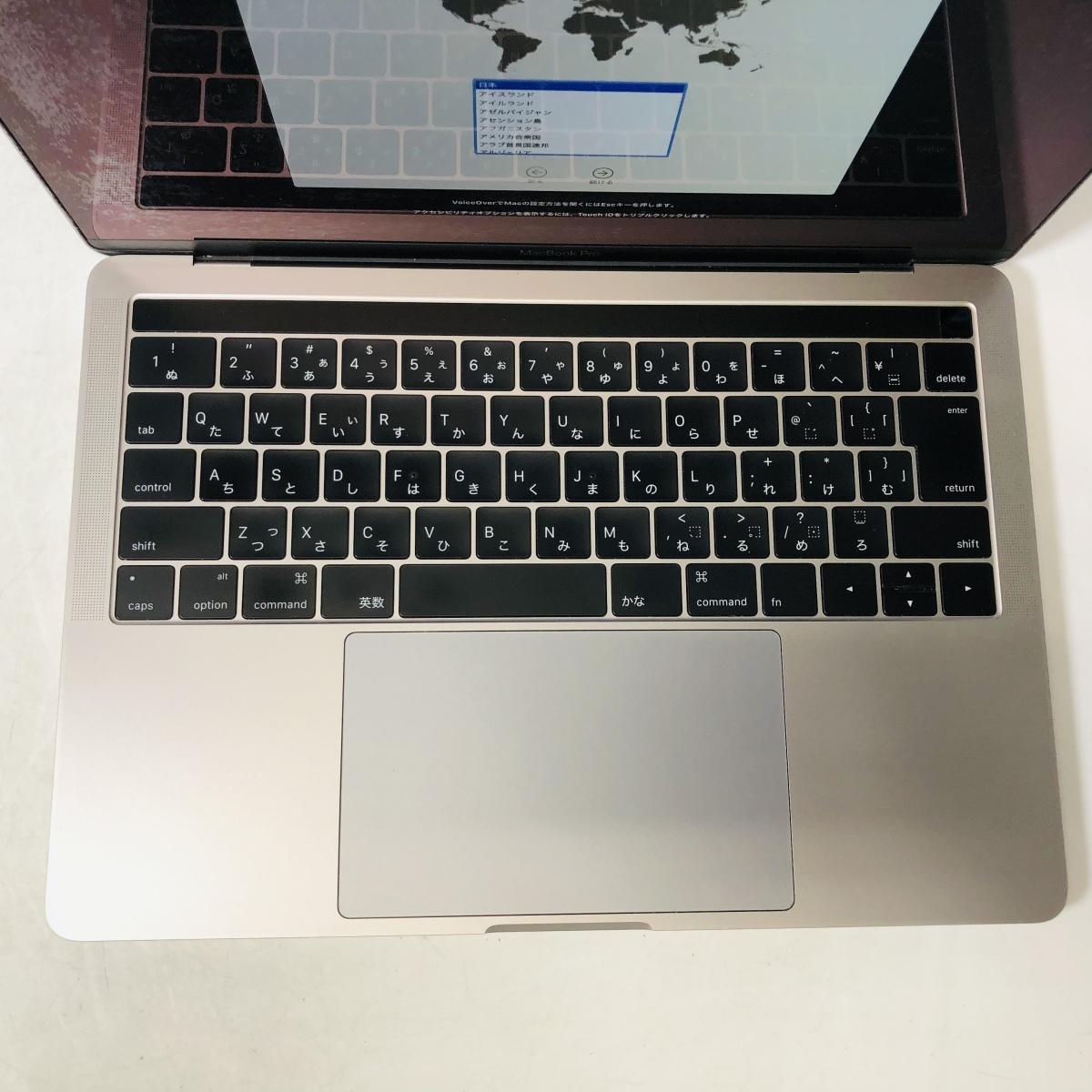 ジャンク MacBook Pro Retina Touch Bar 13インチ（Late 2016）Core i7 3.3Ghz/16GB/SSD 512GB スペースグレイ MNQF2J/A_画像2