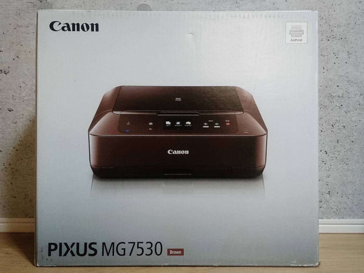 保証書付】 未開封+廃盤品+難あり Canon PIXUS MG7530 ブラウン