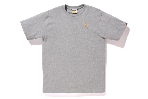 【新品】ア ベイシング エイプ A BATHING APE_APE HEAD ONE POINT TEE メンズ Tシャツ_Mサイズ/グレー_画像7