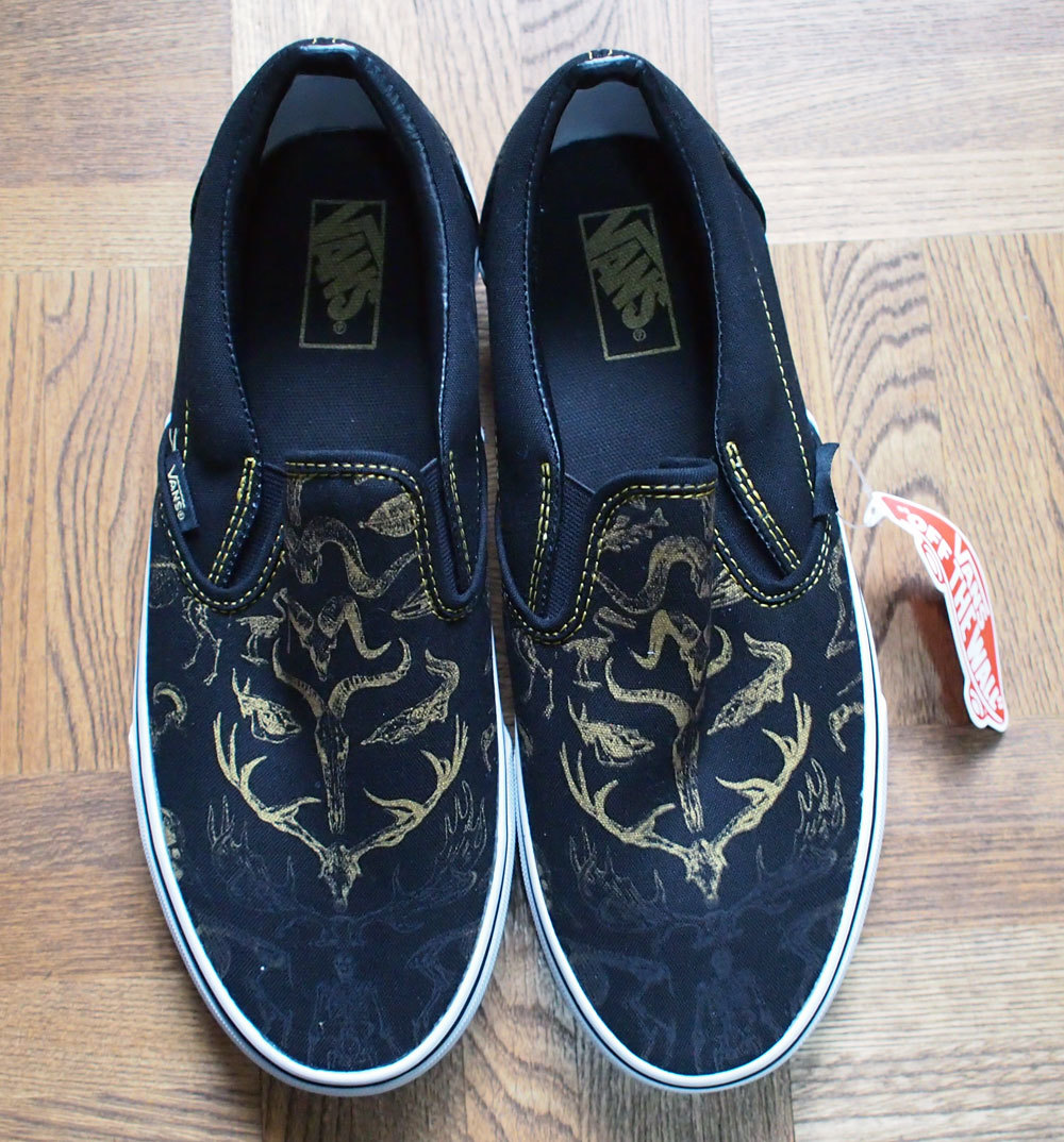 新品　バンズ　クラシック スリッポン　US9（27cm）zoological Blk×RichGold　VANS Classic SLIP ON_画像3