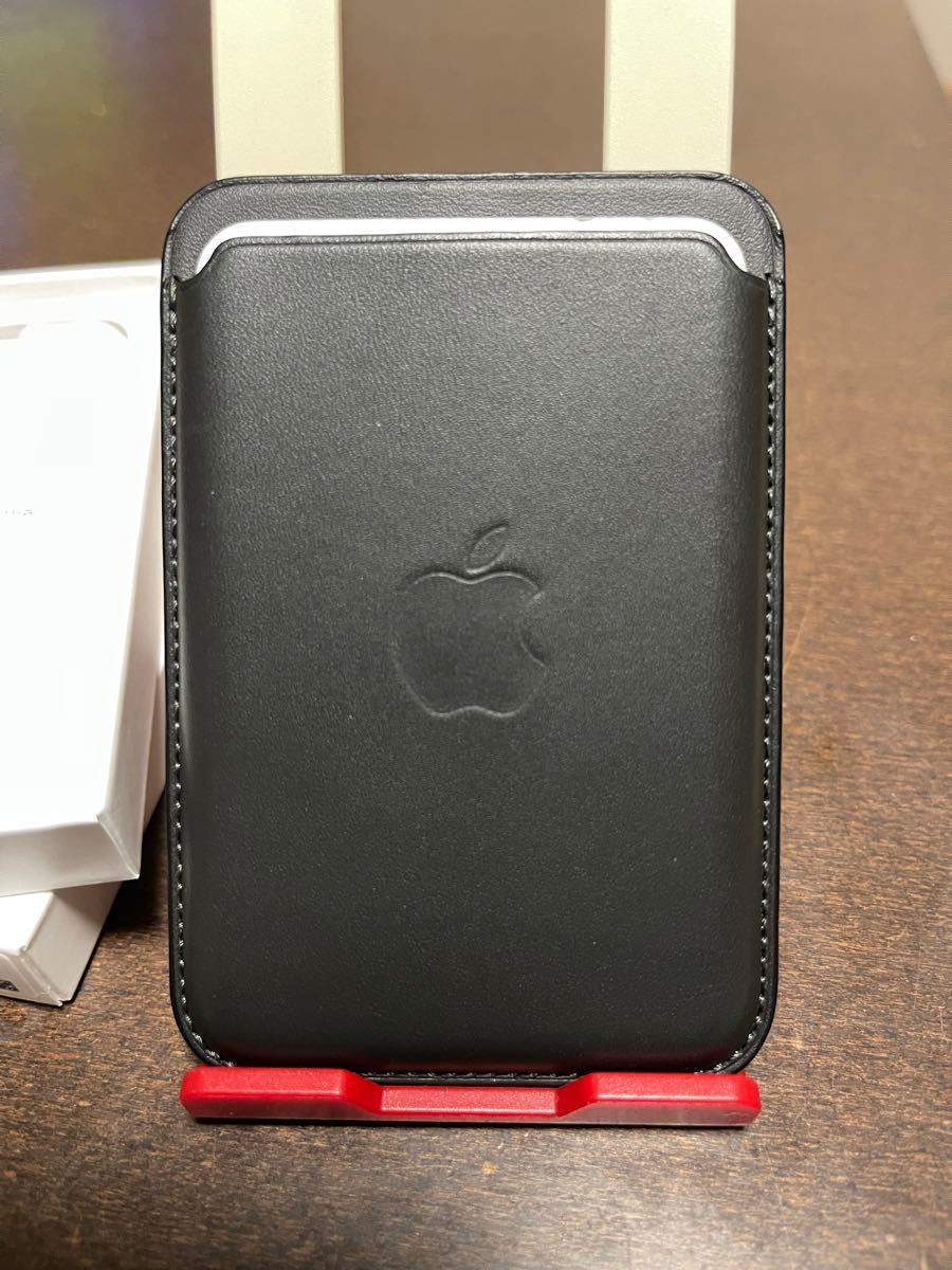 お気にいる Apple純正 MagSafe MHLR3FE/A|Yahoo ブラック レザーウォレット iPhoneアクセサリー