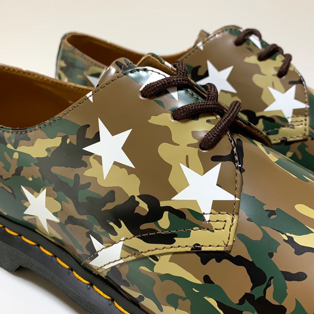 ☆未使用 ドクターマーチン × ソフネット× エンド 別注 カモフラ レザー 3ホール シューズ size UK9 Dr.Martens SOPH 迷彩 革靴 コラボ