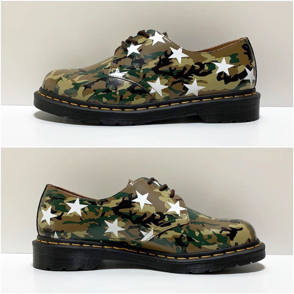 ☆未使用 ドクターマーチン × ソフネット× エンド 別注 カモフラ レザー 3ホール シューズ size UK9 Dr.Martens SOPH 迷彩 革靴 コラボ