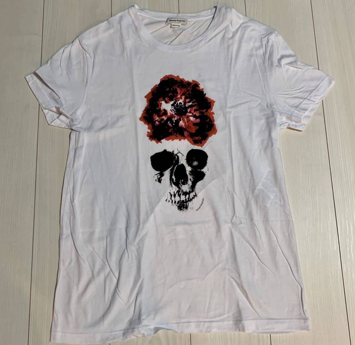 美品 2019 アレキサンダーマックイーン メンズ 半袖Tシャツ 175/96A Mサイズ Alexander McQueen イタリア製 シャツ 46 ケリング