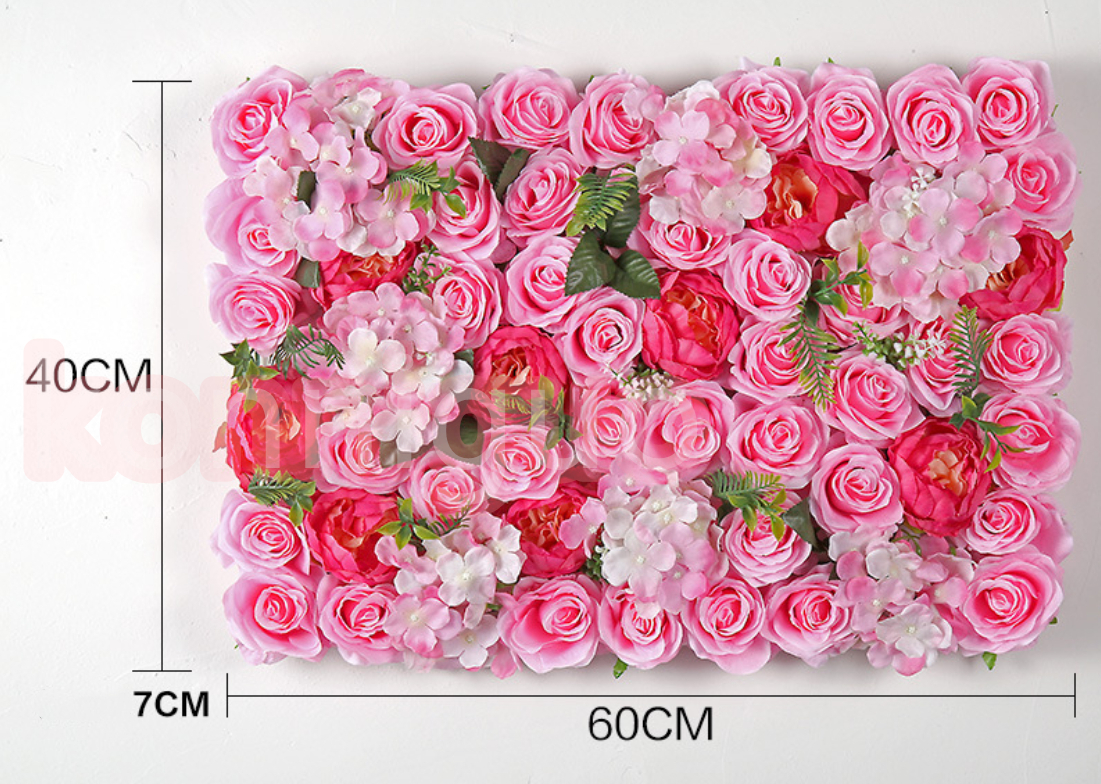 高品質HOT ヤフオク! - シルクフラワー 背景装飾 人工花の壁 結婚式 会