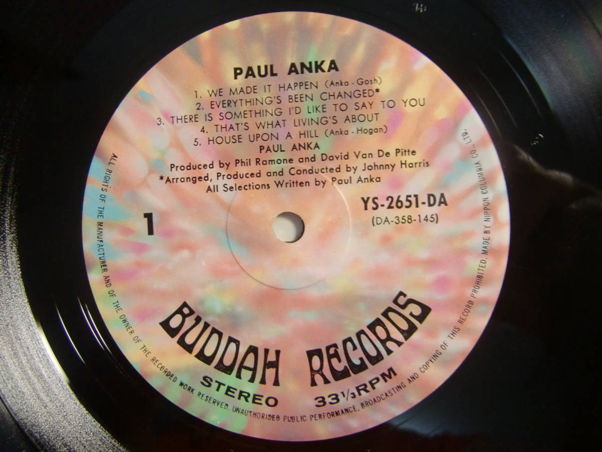 PAUL ANKA 　ポール・アンカ 　　　/　　 愛のバラード　　- My Way -　　- BUDDAH RECORDS -_画像5