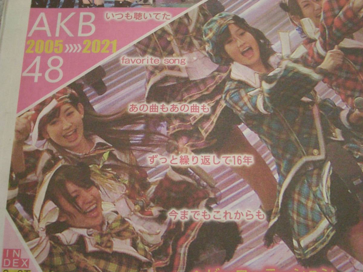 送料無料★スポニチアーカイブス★ 2021.12月号★ AKB48特集（２００５~２０２１）★ 中古新聞_画像2