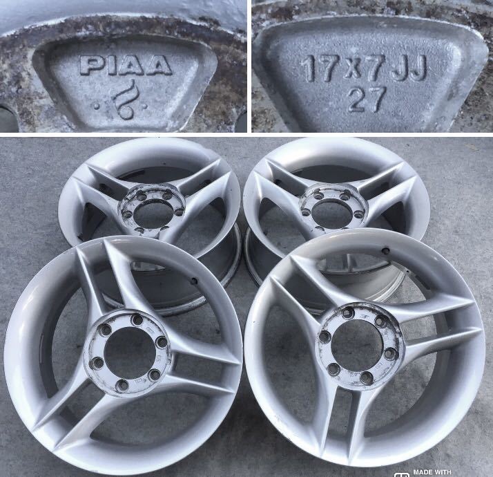 ヤフオク! - M713 PIAAアルミホイール17インチ7JJ +27