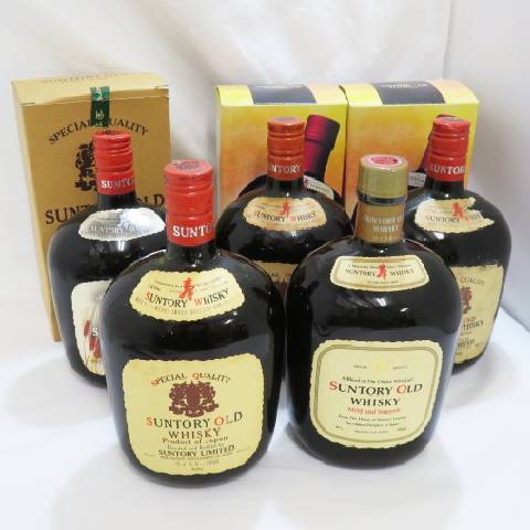 お酒 未開栓 サントリー オールド ウィスキー 5本セット 760ml