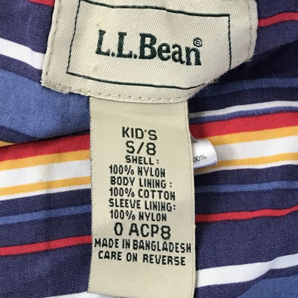 L.L.Bean/ L e ruby n* waterproof / nylon Parker / blouson [ Kids S*8/ navy blue / navy ] jumper / outdoor / outer *BF935