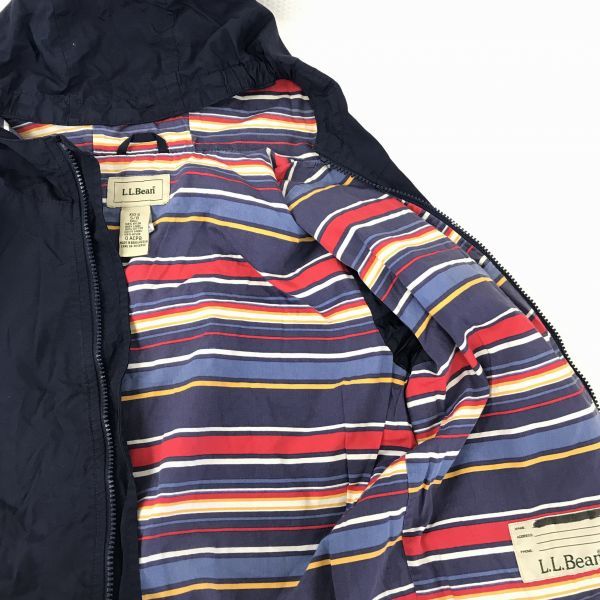 L.L.Bean/ L e ruby n* waterproof / nylon Parker / blouson [ Kids S*8/ navy blue / navy ] jumper / outdoor / outer *BF935