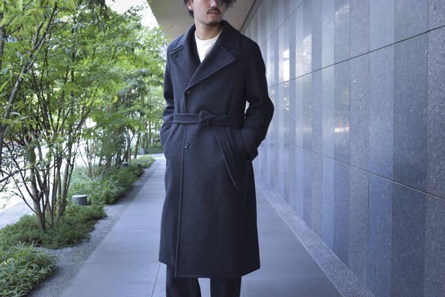 19AW】LIGHT MELTON DOUBLE-BREASTED COAT | www.myglobaltax.com