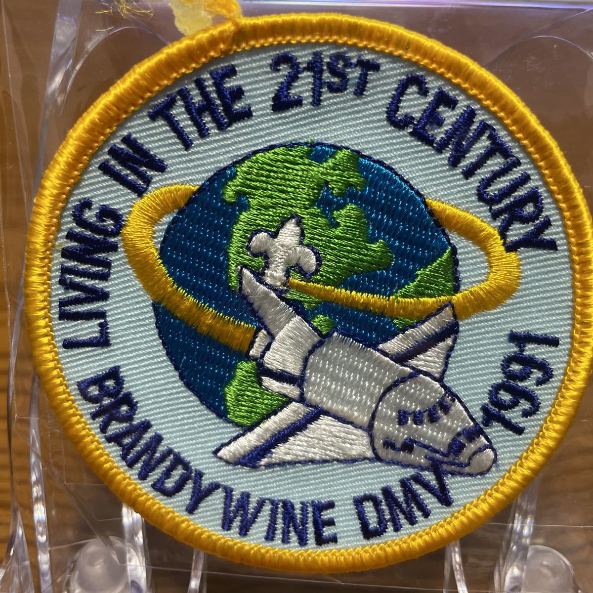 ボーイスカウト 刺繍 ワッペン アメリカ USA BSA ハンドメイド リメイク コレクション カブスカウト キッズ BSWP-349 スペースシャトル_画像1